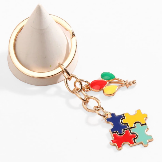 Colorful Jigsaw Puzzle Balloon Diy Jewelry Gift